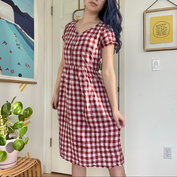 Pyne & Smith Model No. 11 Midi Dress St. Helier Check - Picture 1 of 10